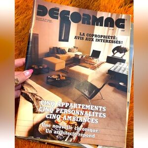 1981 Vintage DÉCORMAG Interior Design/Decorating Magazine